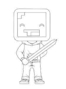 Dream SMP 7 coloring page