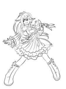 Rena from Elsword coloring page