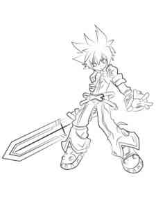 Lord Knight Elsword coloring page