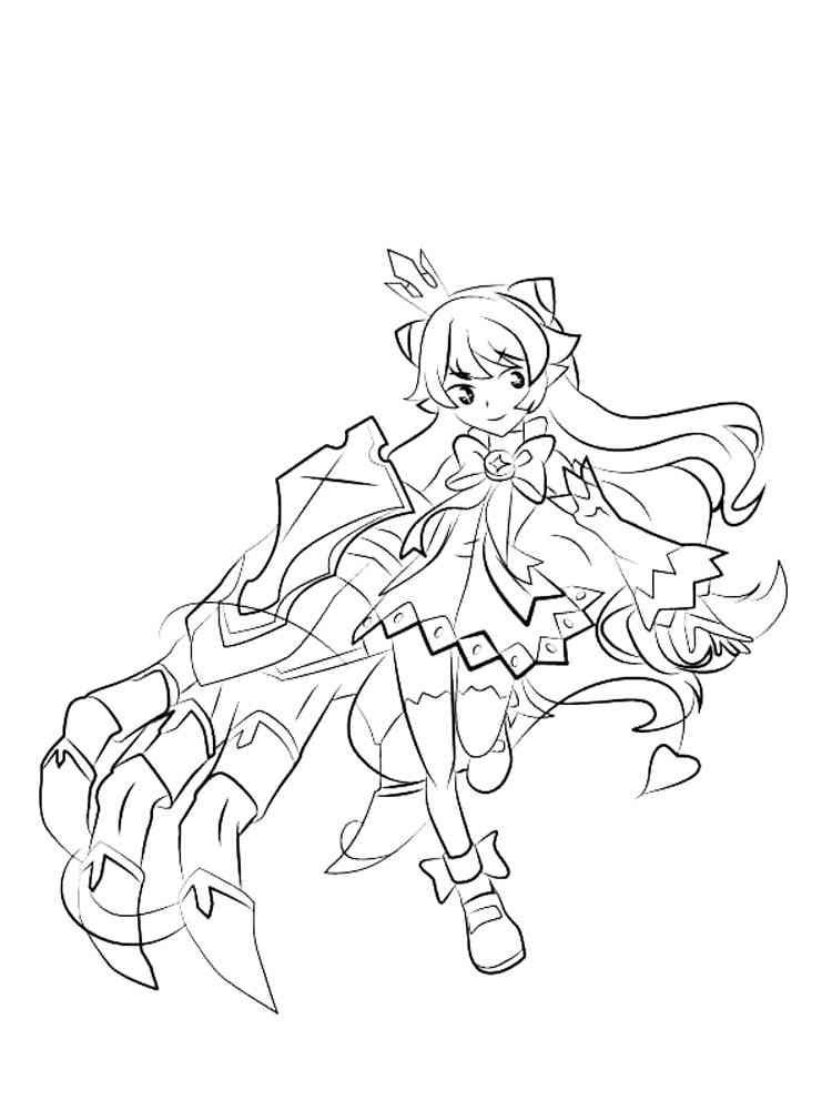 Lu Elsword coloring page