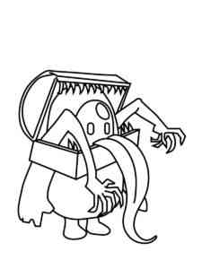 Monster Fall Guys coloring page