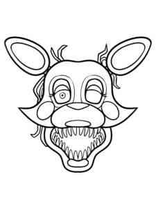 Foxy Face Five Nights At Freddy’s coloring page