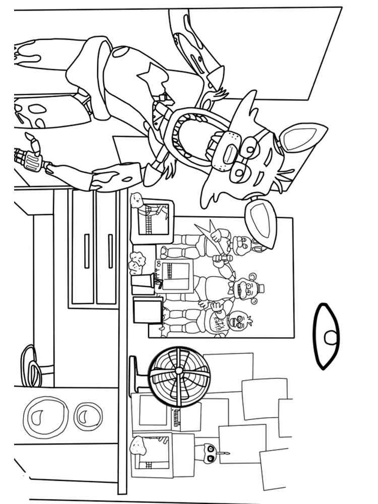 Five Nights At Freddy’s coloring page