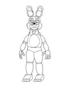 Animatronic Bonnie coloring page