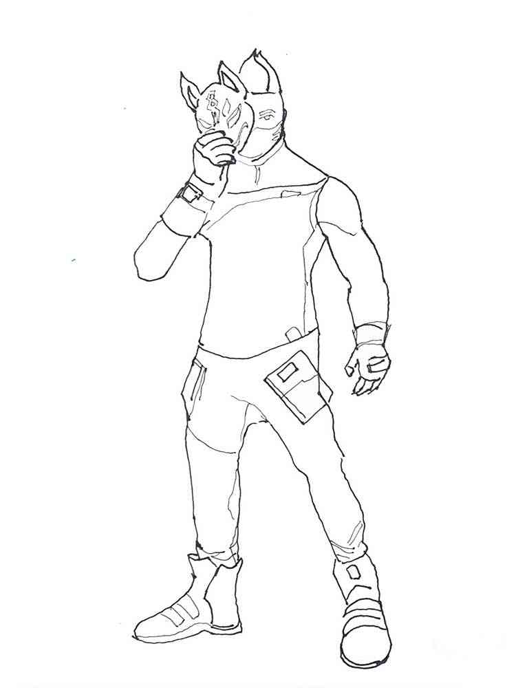 Fortnite Drift coloring page