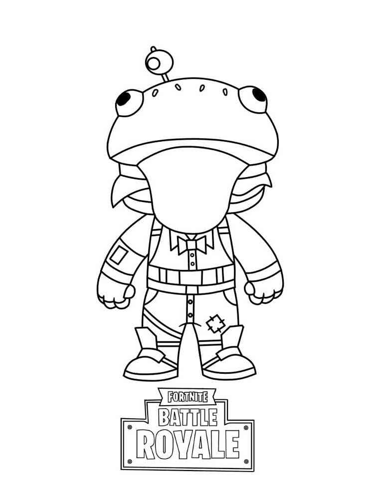 Beef Boss Fortnite coloring page