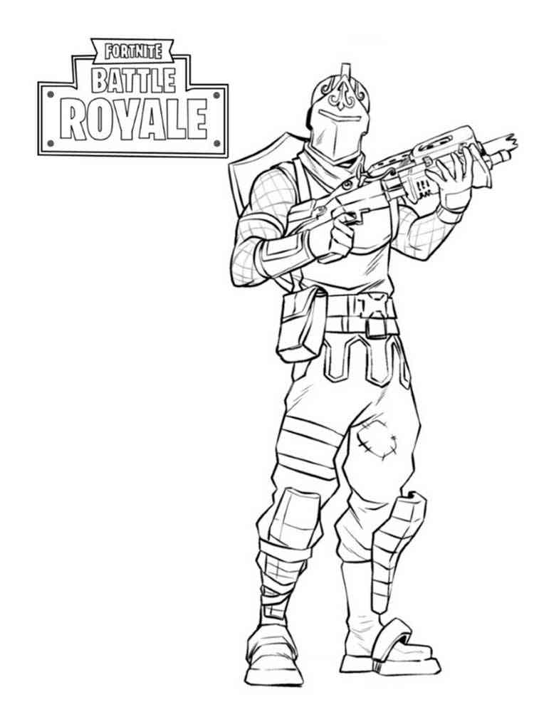 Black Knight Fortnite: Battle Royale coloring page