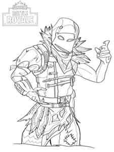 Fortnite Raven coloring page