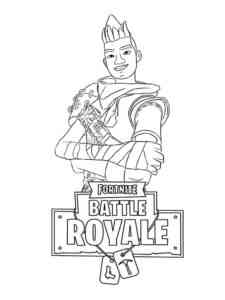 Fortnite Character 3 coloring page