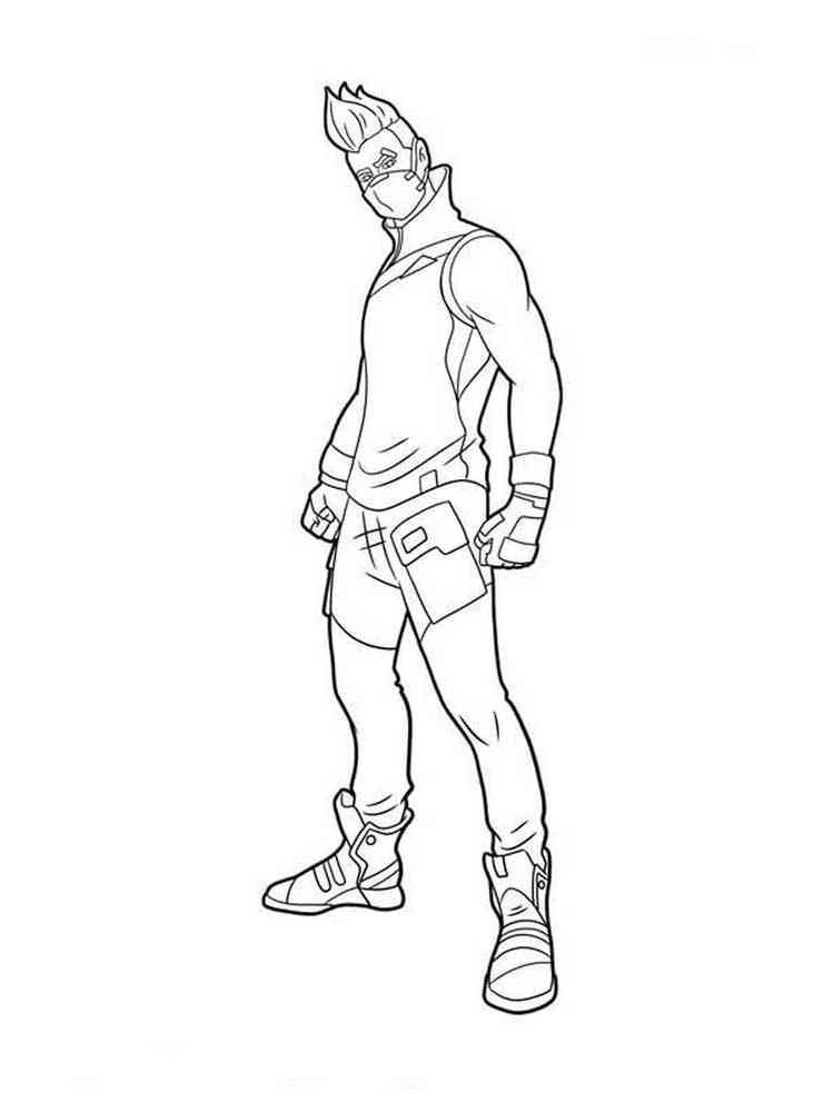 Summer Ronin Fortnite coloring page