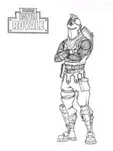 Black Knight Fortnite coloring page