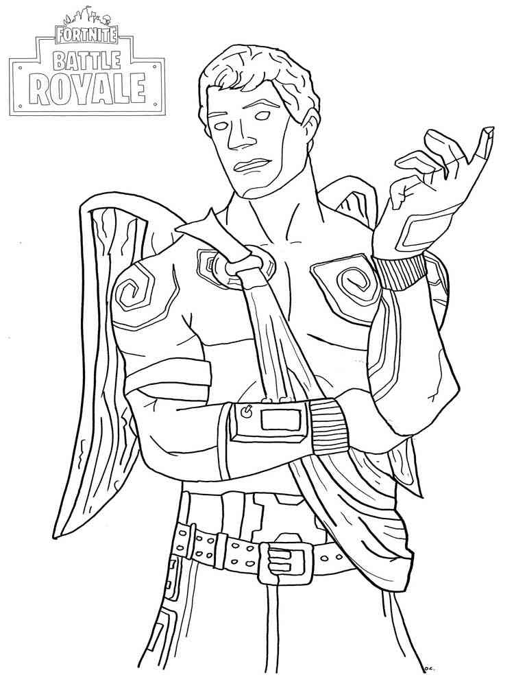 Love Ranger Fortnite coloring page