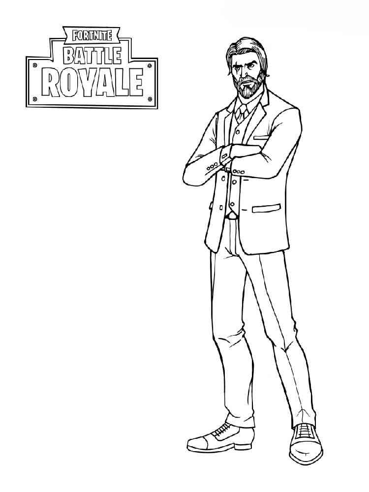 Reaper Fortnite coloring page