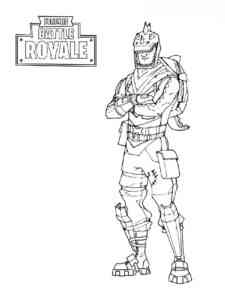 Rex Fortnite coloring page