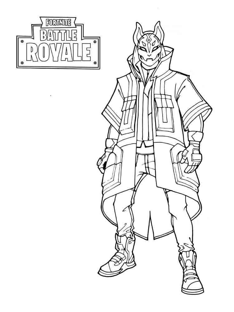 Drift Fortnite: Battle Royale coloring page