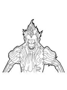 Golden Joker Free Fire coloring page