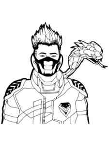 Cobra Free Fire coloring page