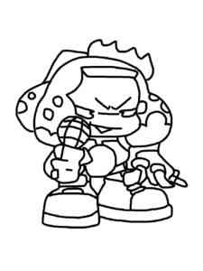 Friday Night Funkin Character 2 coloring page