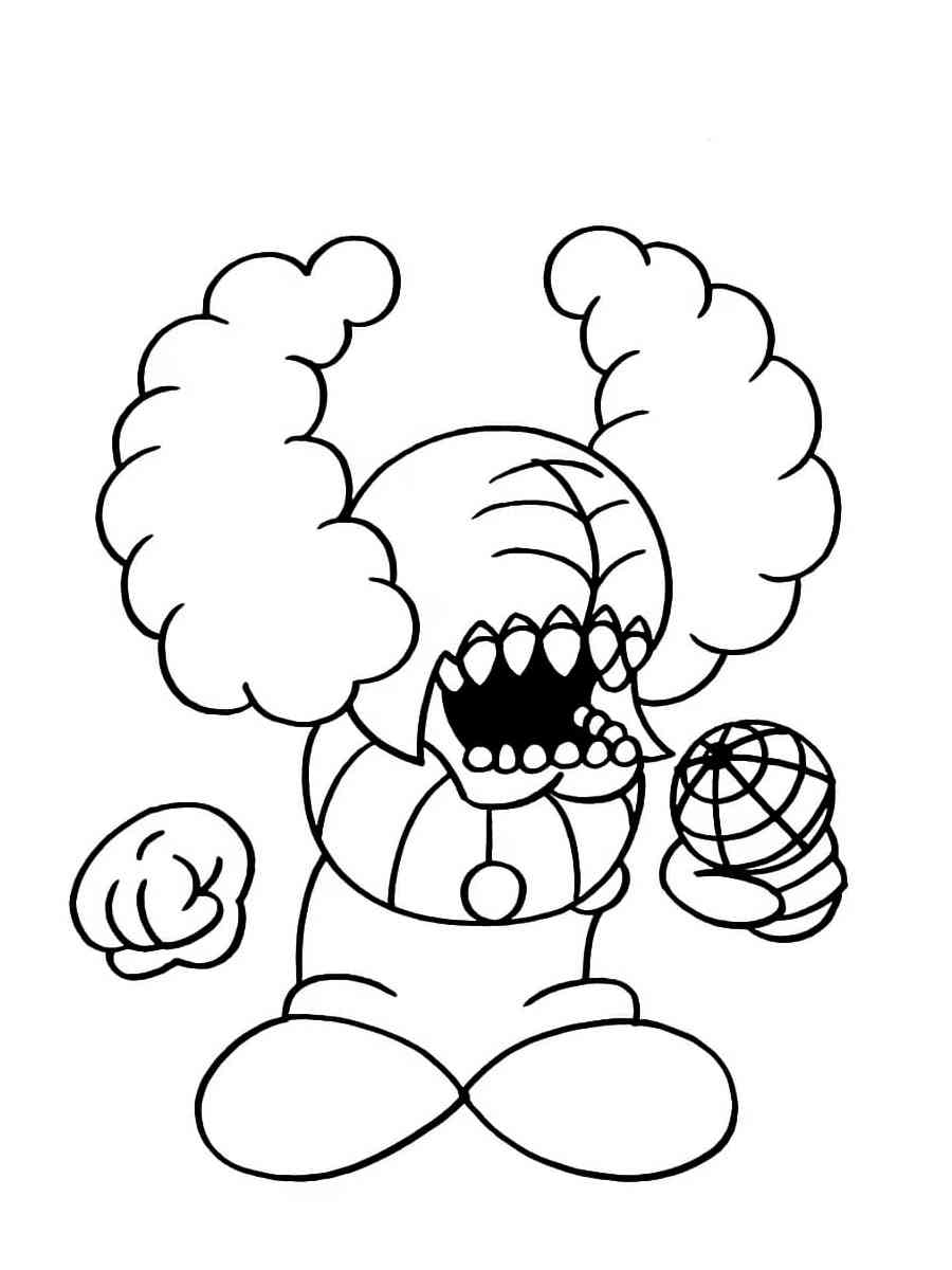 Tricky Friday Night Funkin coloring page