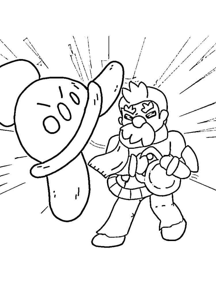 Gale Brawl Stars 5 coloring page
