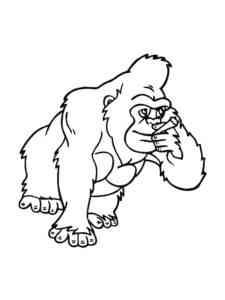 Gorilla Ape coloring page