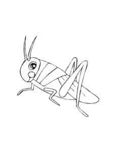 Simple Grasshopper coloring page