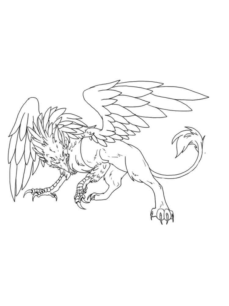 Amazing Griffin coloring page