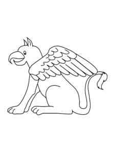 Funny Griffon coloring page