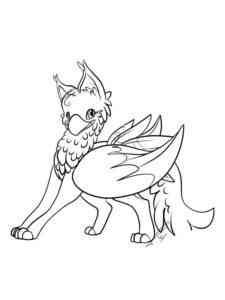 Anime Griffon coloring page