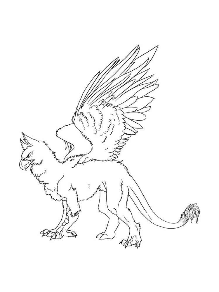 Common Griffon coloring page