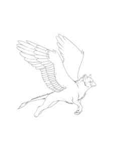 Easy Griffon coloring page