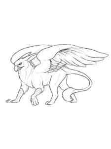 Common Griffin coloring page