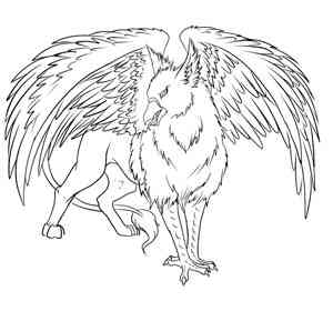 Griffin coloring pages
