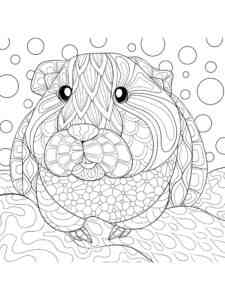 Antistress Guinea Pig 2 coloring page