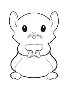 Cartoon Hamster coloring page