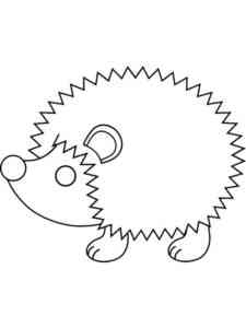 Hedgehog coloring page for Kids