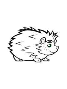 Funny Hedgehog coloring page