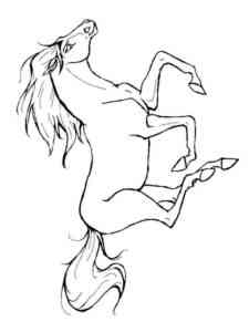 Running Horse coloring page