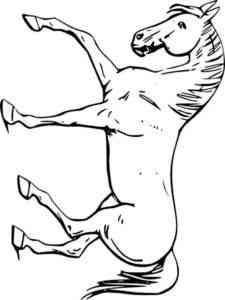 Mustang Horse coloring page