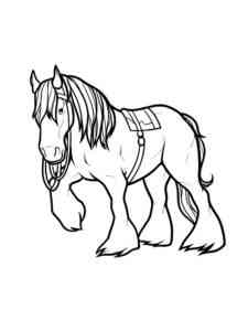 Suffolk Punch Horse coloring page