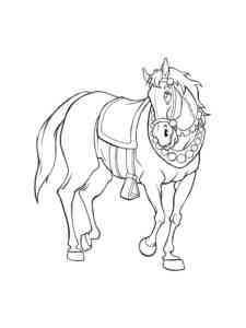 Simple Horse coloring page