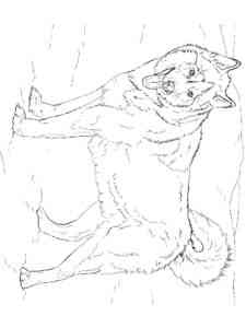 Alaskan Husky coloring page