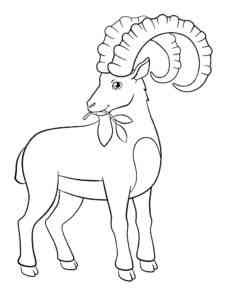 Cute Ibex coloring page