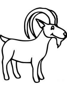 Funny Ibex coloring page