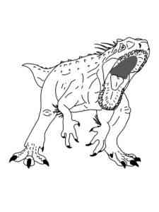 Angry Indoraptor coloring page