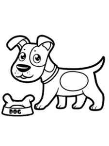 Cute Jack Russell Terrier coloring page