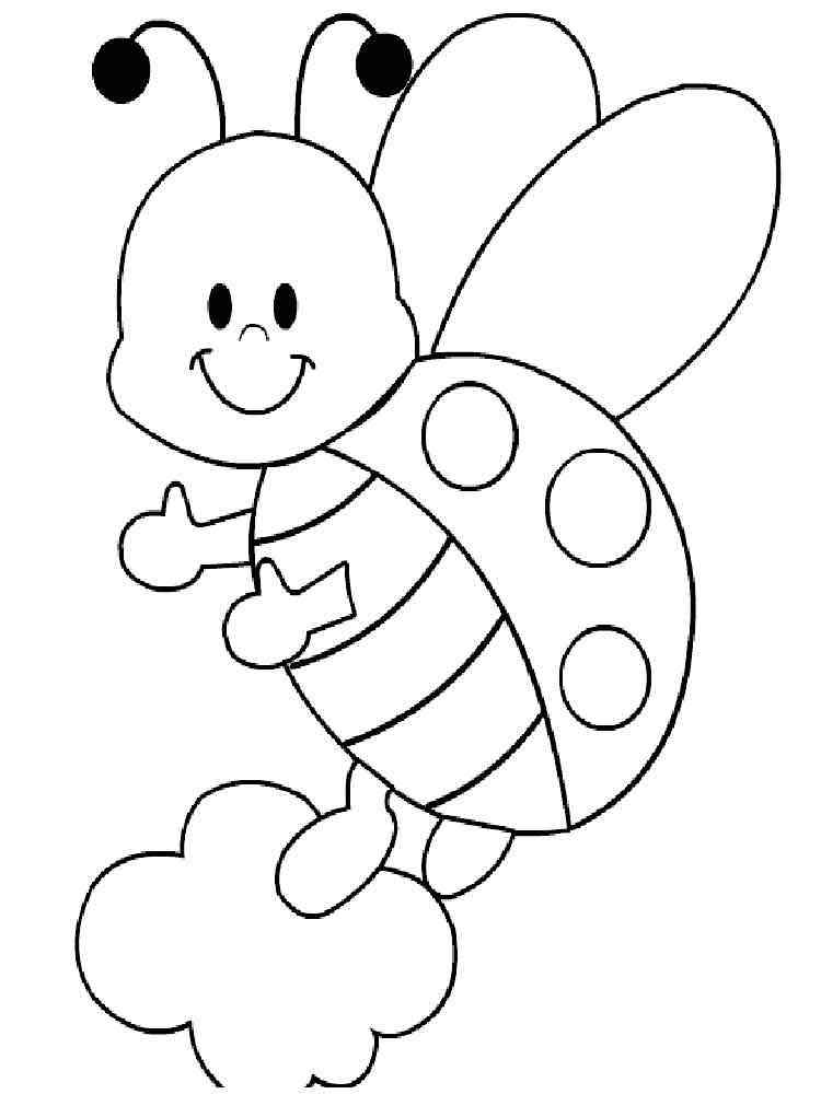 Common Ladybug coloring page