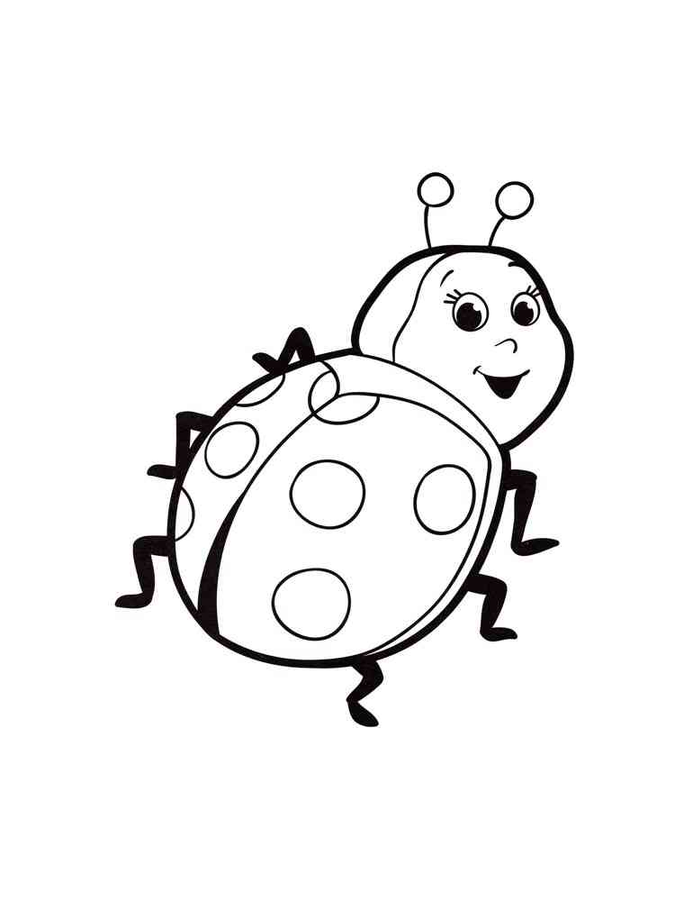 Lady Beetle coloring page