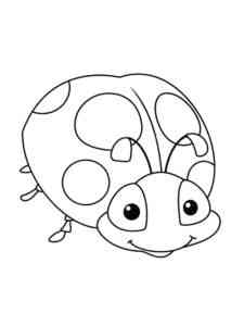 Ladybug Smiling coloring page