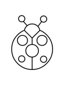 Ladybug Outline coloring page